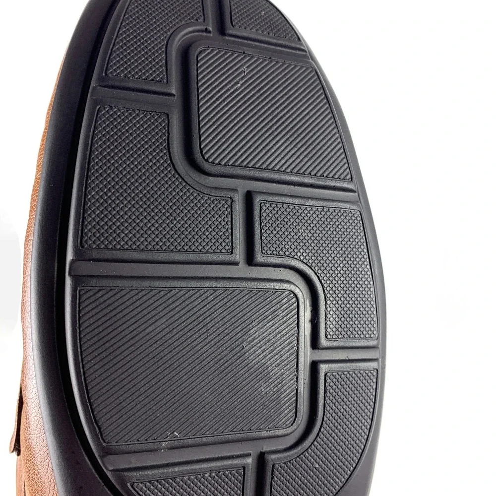 Fortune by Liberty Penny Loafers Mens Sz 11 US 44 Euro Cognac Leather Upper READ